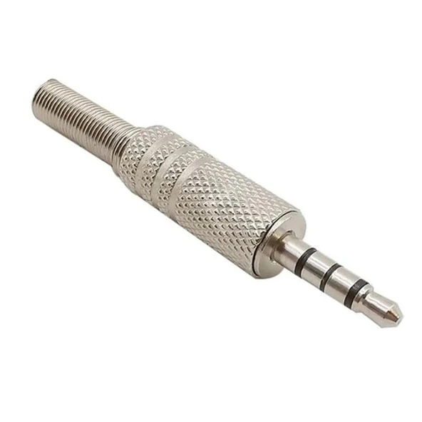 Powermaster 3.5 Mm Stereo 4 Boğumlu Metal Discman Jack Fiş ürün görseli 1