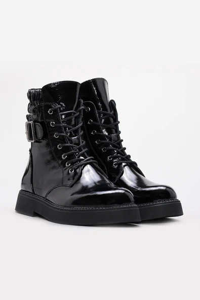 Hakiki Deri Kürklü  Kadın Klasik Bot 657SZA2506 - Resim 9