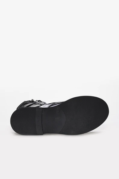 Hakiki Deri Kürklü  Kadın Klasik Bot 657SZA2506 - Resim 10