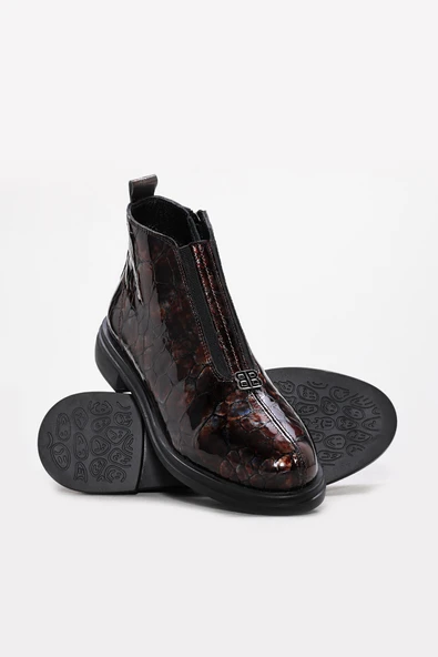 Hakiki Deri  Kadın Klasik Bot 238SZA116 - Resim 4