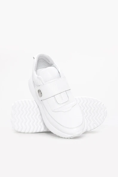 Hakiki Deri  Kadın Casual Ayakkabı 136ZA910-10 - Resim 4