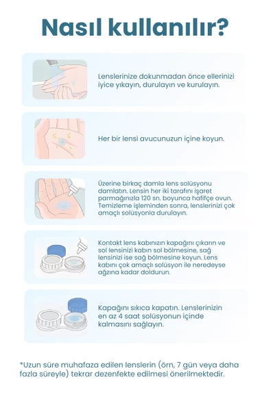 Bleffaritto Lens solüsyonu 360 ml 3'lü set+TTO 60 ml çantaboy lens solüsyonu hediye - Resim 3