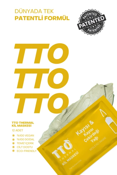 TTO THERMAL KİL MASKESİ  Kayısı & Kayısı Çekirdeği Yağı 1 Adet - Resim 6
