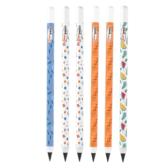 Panda Panpen Neşeli Desenler Serisi Bitmeyen Kurşun Kalem (PAN719) 6 Adet ürün görseli