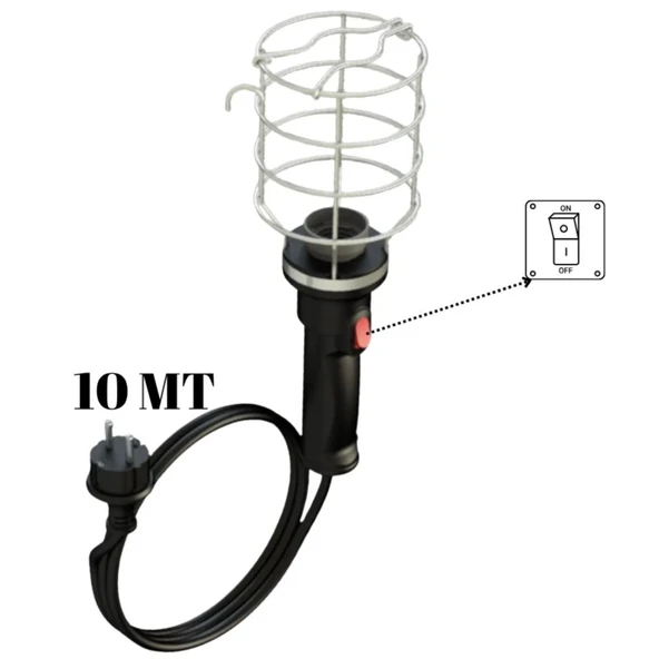 BYLİON BALADOZ EL LAMBASI KABLOLU 10 MT MPL10M - 2