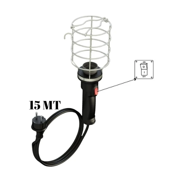 BYLİON BALADOZ EL LAMBASI KABLOLU 15 MT MPL15M - 2