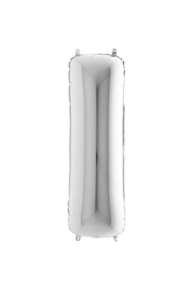 I Harf Gümüş Folyo Balon 102cm ürün görseli 1