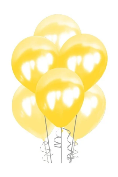 Metalik Sarı Balon 100'lü ürün görseli