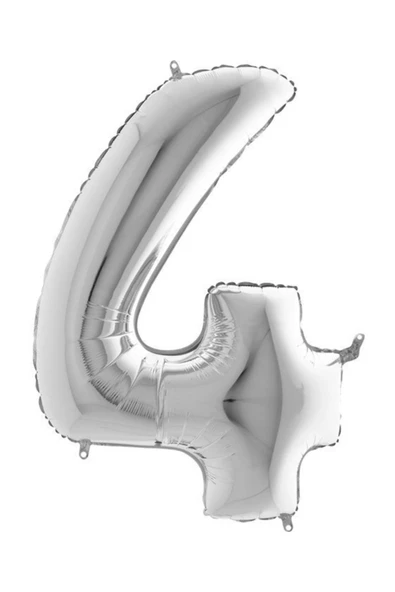 4 Folyo Balon 40" 100 cm Gümüş ürün görseli