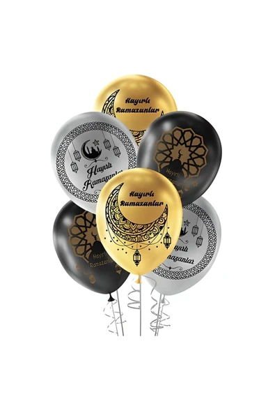 RAMAZAN BASKILI METALİK BALON 100 ADET ürün görseli