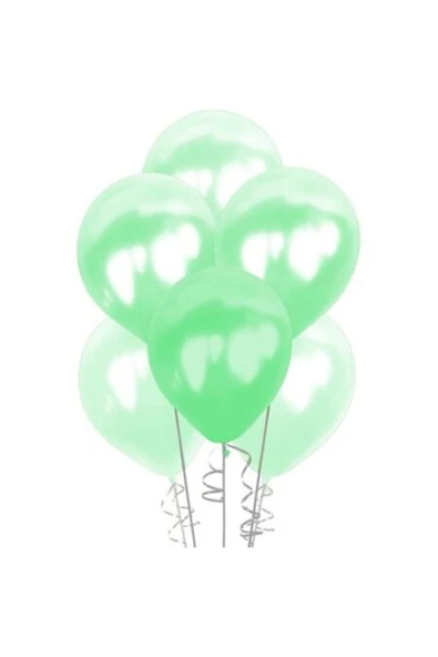 Metalik Açık Yeşil Balon 100'lü ürün görseli