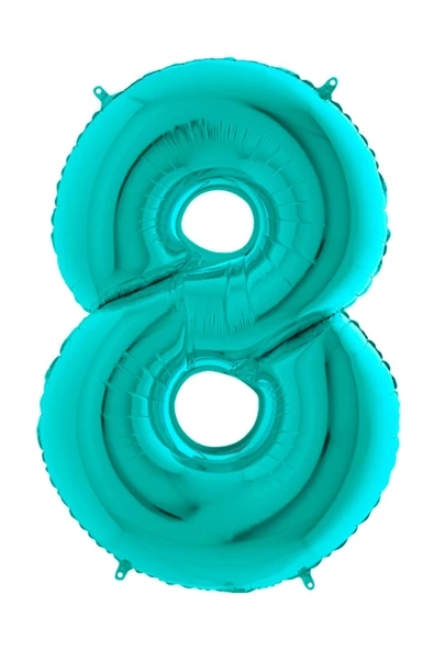 Party Country Rakam Folyo Balon 40" (100cm) Tiffany -8- - 1