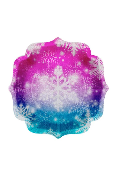 Snowflakes Karton Tabak 8 Adet - 1