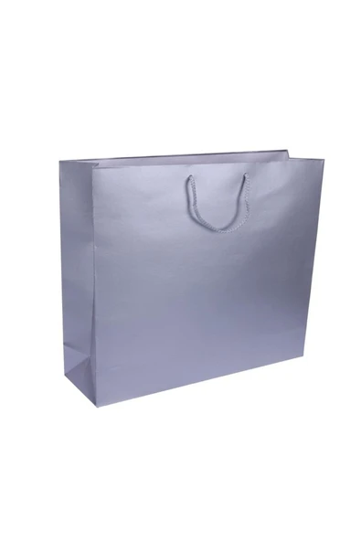 Gümüş Karton Çanta 42x38 cm 10'lu