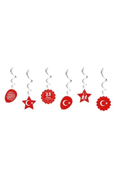 23 Nisan Sarkıt Süs 6'lı ürün görseli