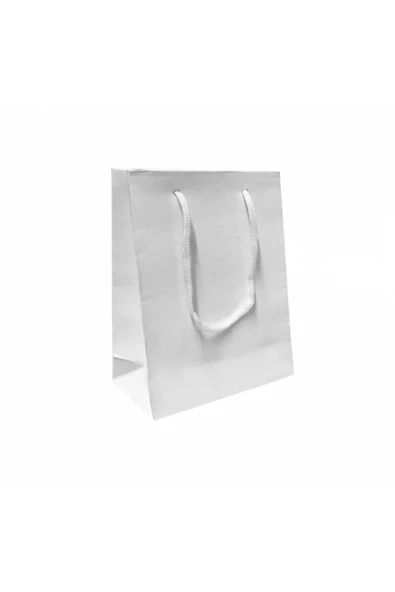 (14*17 Cm) Karton Çanta (25 'li) Beyaz