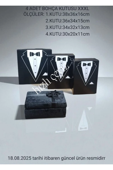 Damat Bohça Seti 4'lü Kutu Seti ürün görseli
