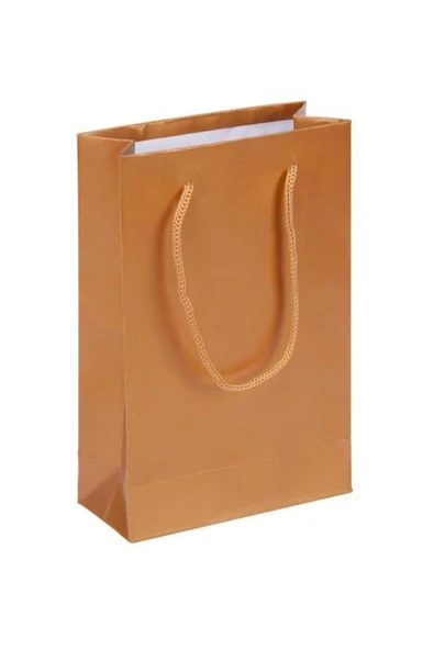 Altın Karton Çanta 11x16cm 25'li