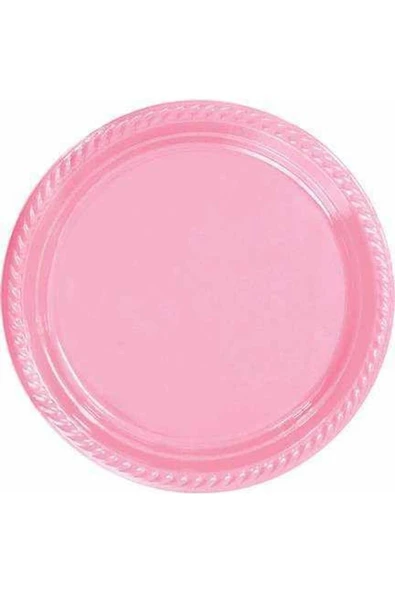 Pembe Plastik Tabak - Bardak - Çatal Seti 25 Kişilik - 2