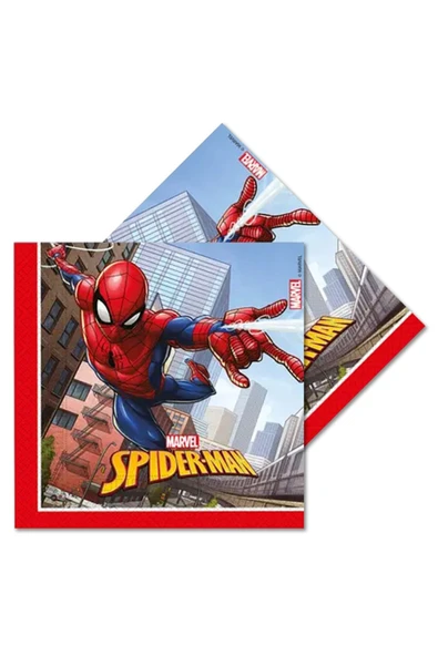 Spiderman Crime Fighter Peçete 33x33 20li ürün görseli 1