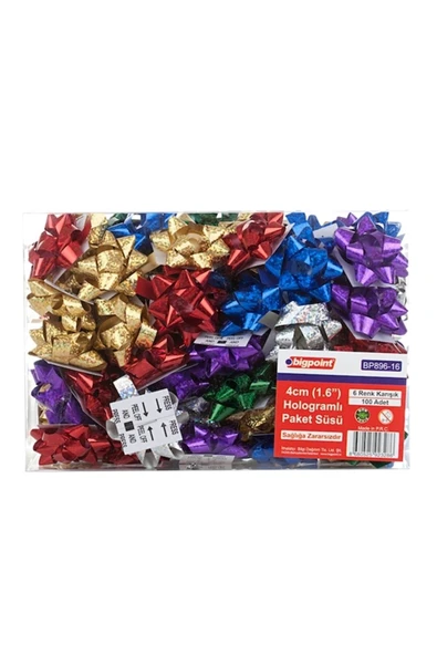 Paket Süsü Hologram 4cm 100'lü ürün görseli 1