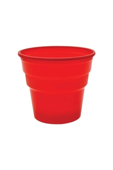 25li Tek Kullanımlık Plastik Bardak Kırmızı ürün görseli