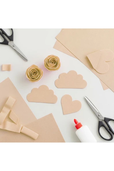 Krem Krapon Kağıdı 50x200 cm 10'lu Paket - Resim 2