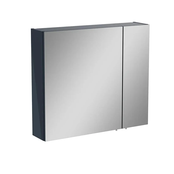 Vitra Mia Asimetrik Dolaplı Ayna, 80 cm, Parlak Antrasit 67705