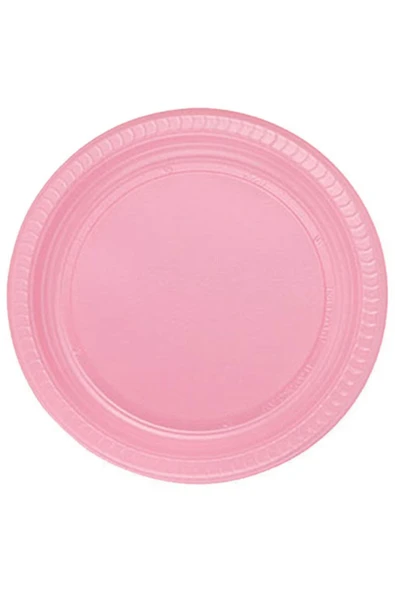 Pembe Plastik 16 Kişilik Tabak Bardak Çatal Set - 2