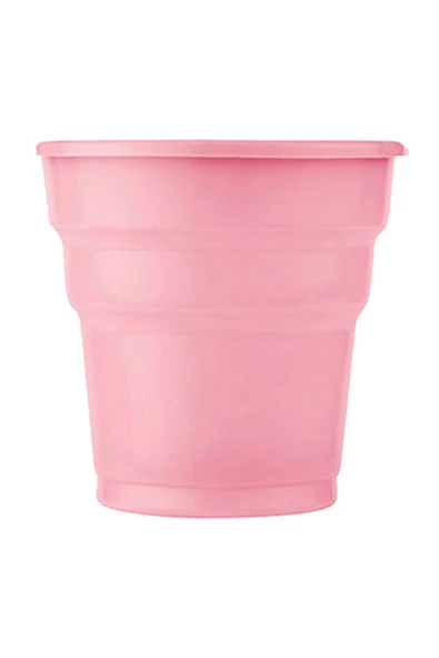 Pembe Plastik 16 Kişilik Tabak Bardak Çatal Set - 3