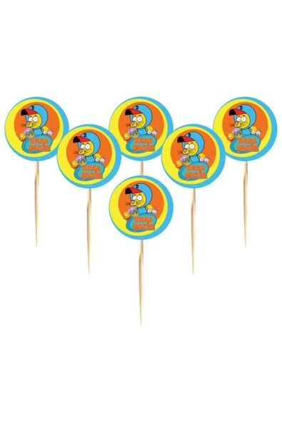 Kral Şakir Action Konsept Parti Cupcake Kürdan 16’lı ürün görseli 1
