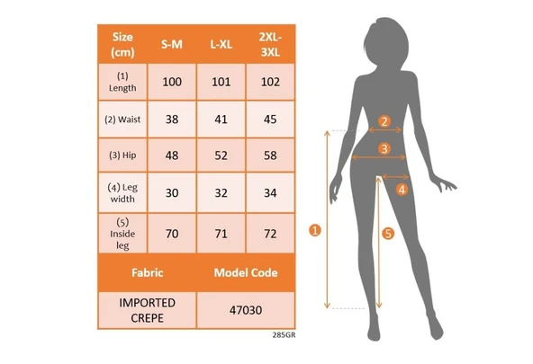 Kadın Yüksek Bel önden Fermuarlı Ithal Krep Pantolon - Resim 4