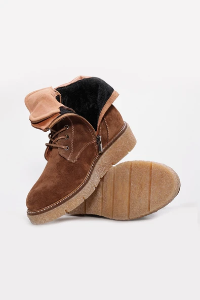 Hakiki Deri  Kadın Klasik Bot 657SZA2503 - Resim 9