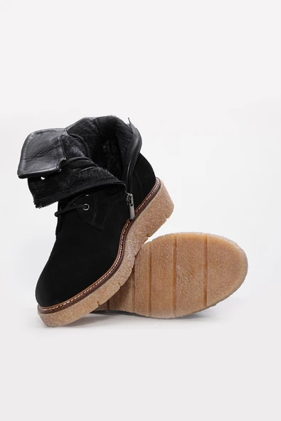 Hakiki Deri  Kadın Klasik Bot 657SZA2503 - Resim 3