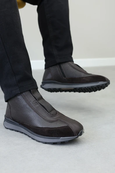 Hakiki Deri Kürklü  Erkek Klasik Bot 856KMA528 ürün görseli