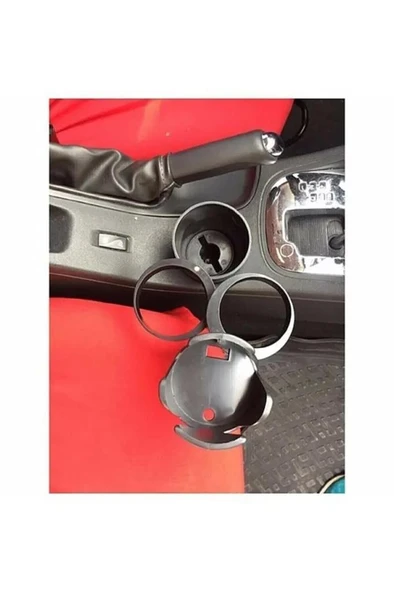 Araç İçi Bardaklık 3 Ayrı Kat Kupa Bardak Şişe Telefon Tutucu Kahve İçecek Termos Gözük Tutacağı - 3