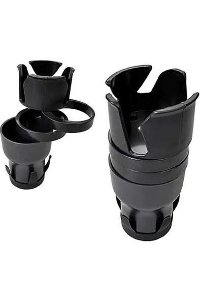 Araç İçi Bardaklık 3 Ayrı Kat Kupa Bardak Şişe Telefon Tutucu Kahve İçecek Termos Gözük Tutacağı - 2