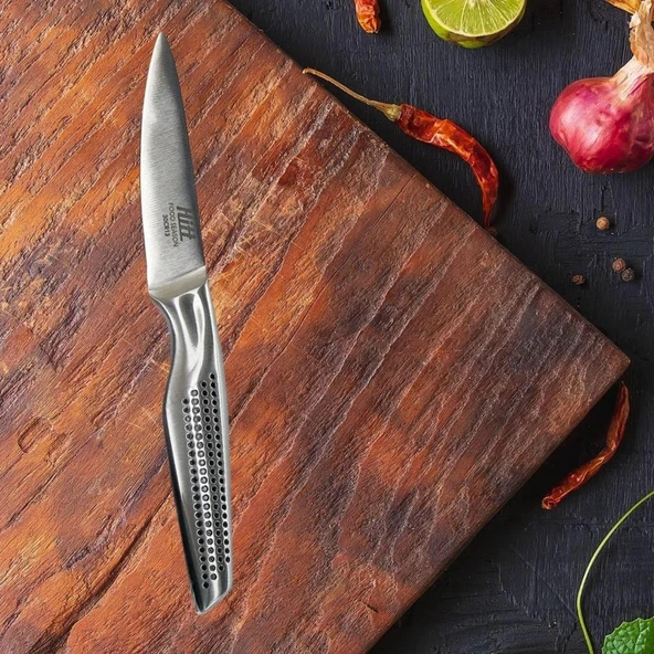 9 cm Paslanmaz Çelik Ultra Keskin Mutfak Şef Bıçağı - Resim 4