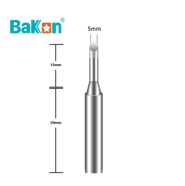 Bakon 600-5C Kesik Yedek Havya Ucu ( 5mm ) ( BK90-60-863-881 Modelleriyle uyumlu ) 1 Adet Fiyatıdır - 1
