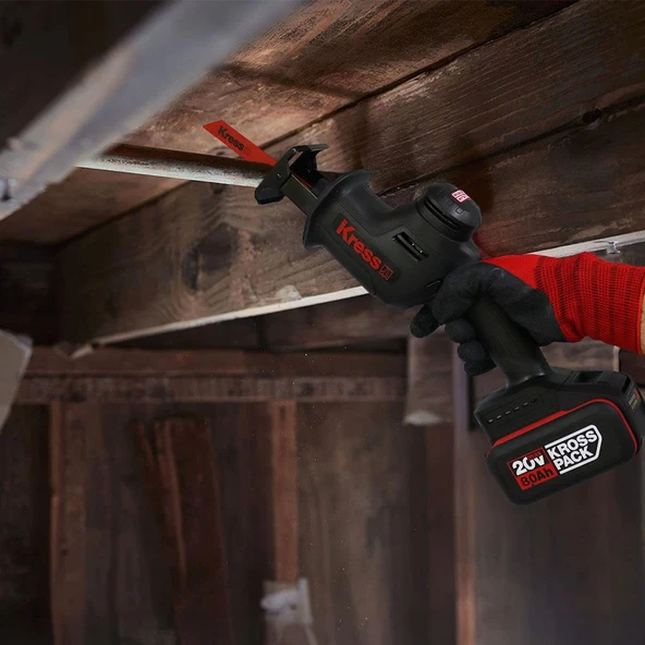 Kress KUE00.91 20Volt Kömürsüz Profesyonel Tilki Kuyruğu Testere (Akü Dahil Değildir) - Resim 3