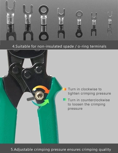 Proskit CP-151A Terminal Pabuç Sıkma Pensesi 0,5-3,5mm² - 6