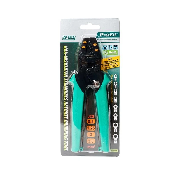 Proskit CP-151A Terminal Pabuç Sıkma Pensesi 0,5-3,5mm² - 2