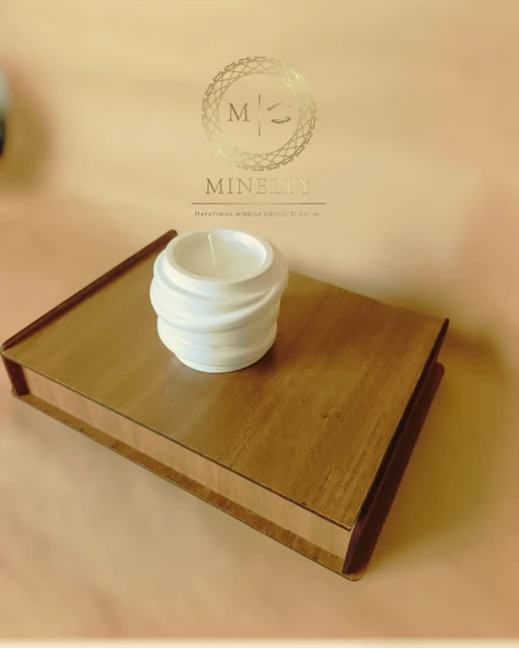 Minelly Ripple Candle Mumlu Obje - 2