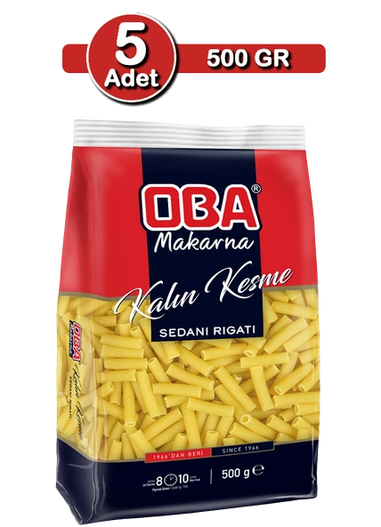 Oba Kalın Kesme Makarna 500 g x 5 Adet | Ekonomik Çoklu Paket - 1