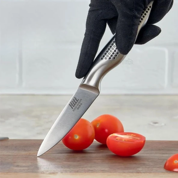 9 cm Paslanmaz Çelik Ultra Keskin Mutfak Şef Bıçağı - Resim 5