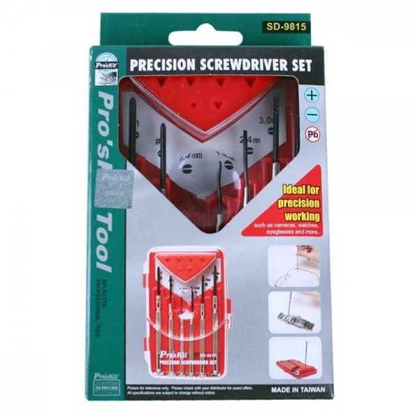 Proskit  SD-9815 Saatçi Tornavida Seti 6 Parça - 1