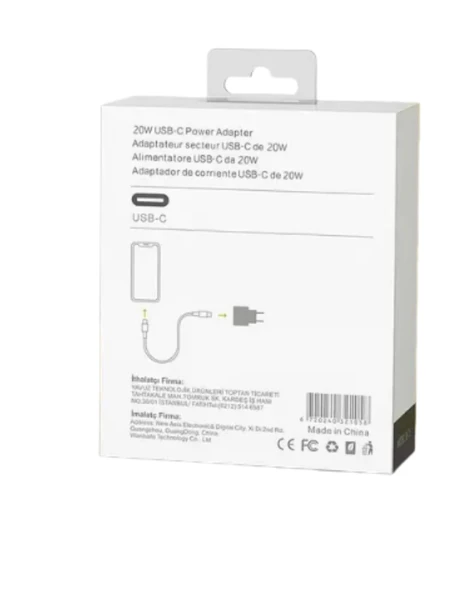 MobiLX 20W Type-C Hızlı Şarj Adaptörü | iPhone, Samsung, Xiaomi, Oppo, Huawei, Realme, Reeder Uyumlu - 3
