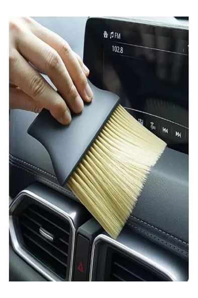 Araç İçi Çizmeyen Temizlik Fırçası Yumuşak Kıllı Oto Klima Panel Ekran Detay Toz Temizleme Fırçası ürün görseli 1
