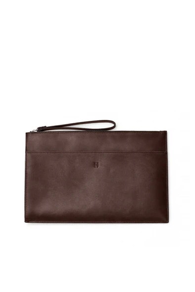Beverly Kadın Kahve Deri Cepli Fermuarlı Rfid Korumalı Portföy Çanta - Resim 2