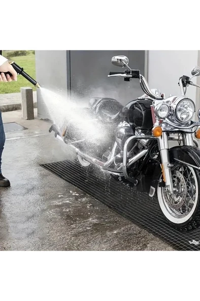 Hortum Ucu Tabanca Araç Oto Yıkama Bahçe Çim Sulama Tazyikli Başlık Su Püskürtme Tabancası - Resim 6